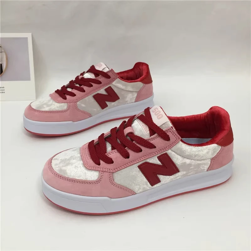 NEW BOLUNE/新百伦女鞋500运动平板鞋全皮男鞋学生百搭防滑休闲鞋