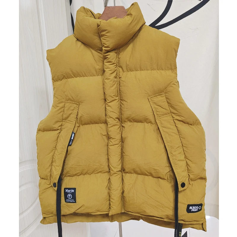 2024冬季新款欧货潮牌原创立领拉链宽松显瘦百搭马甲背心通勤外套