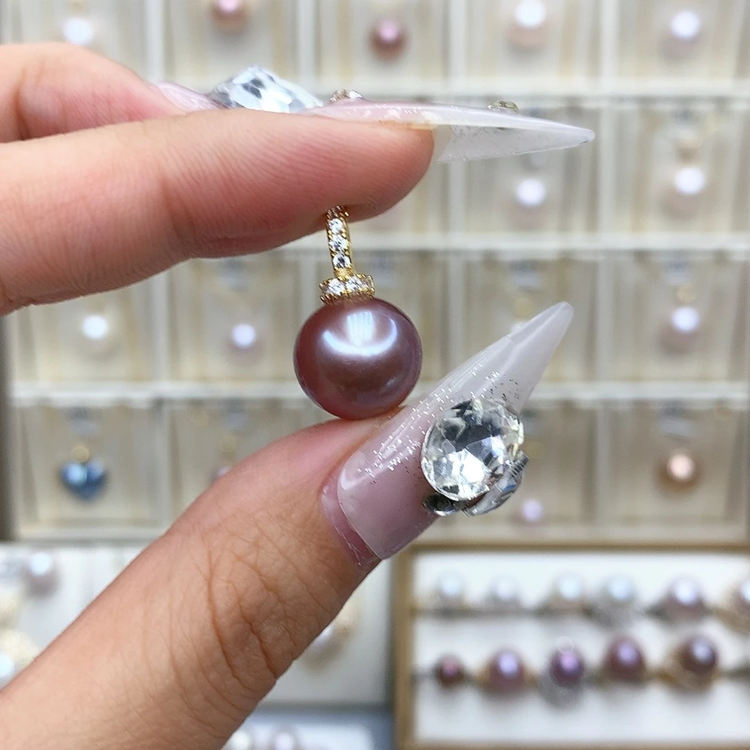 淡水珍珠吊坠(赠链)合金