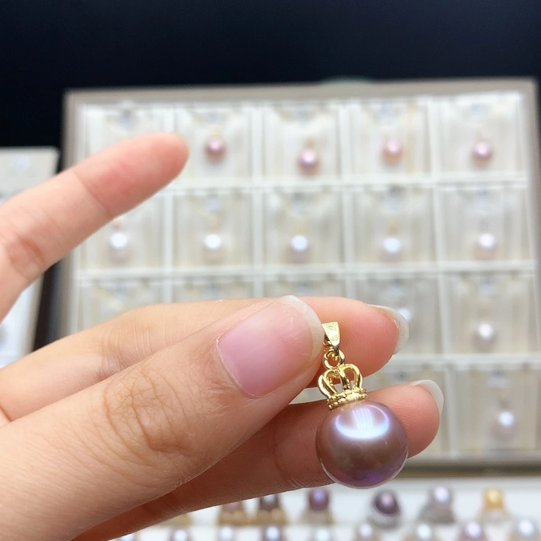 淡水珍珠颈饰合金不***a