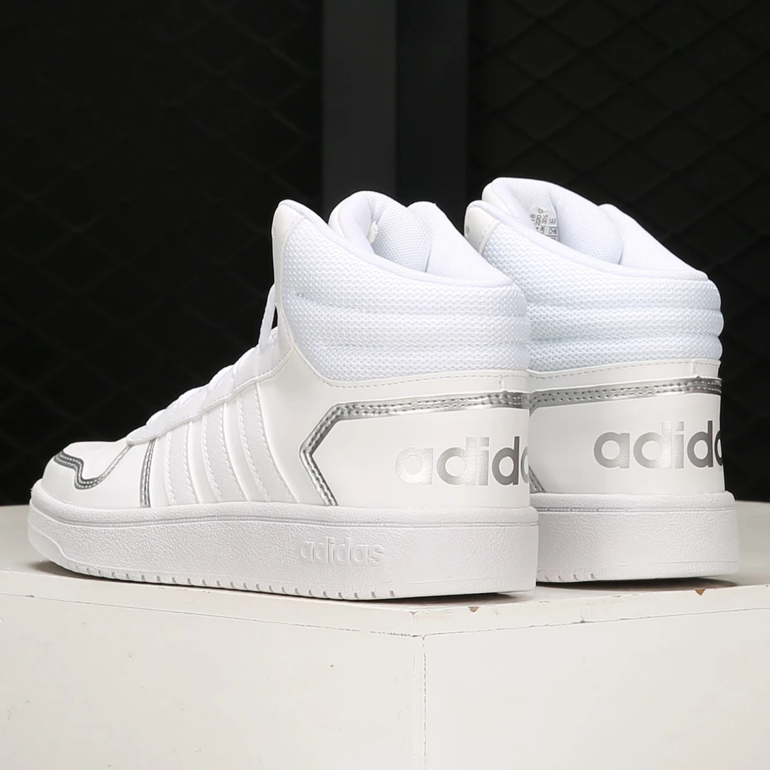 Adidas/阿迪达斯正品neo女鞋小白鞋HOOPS 2.0 MID运动鞋 FY6023