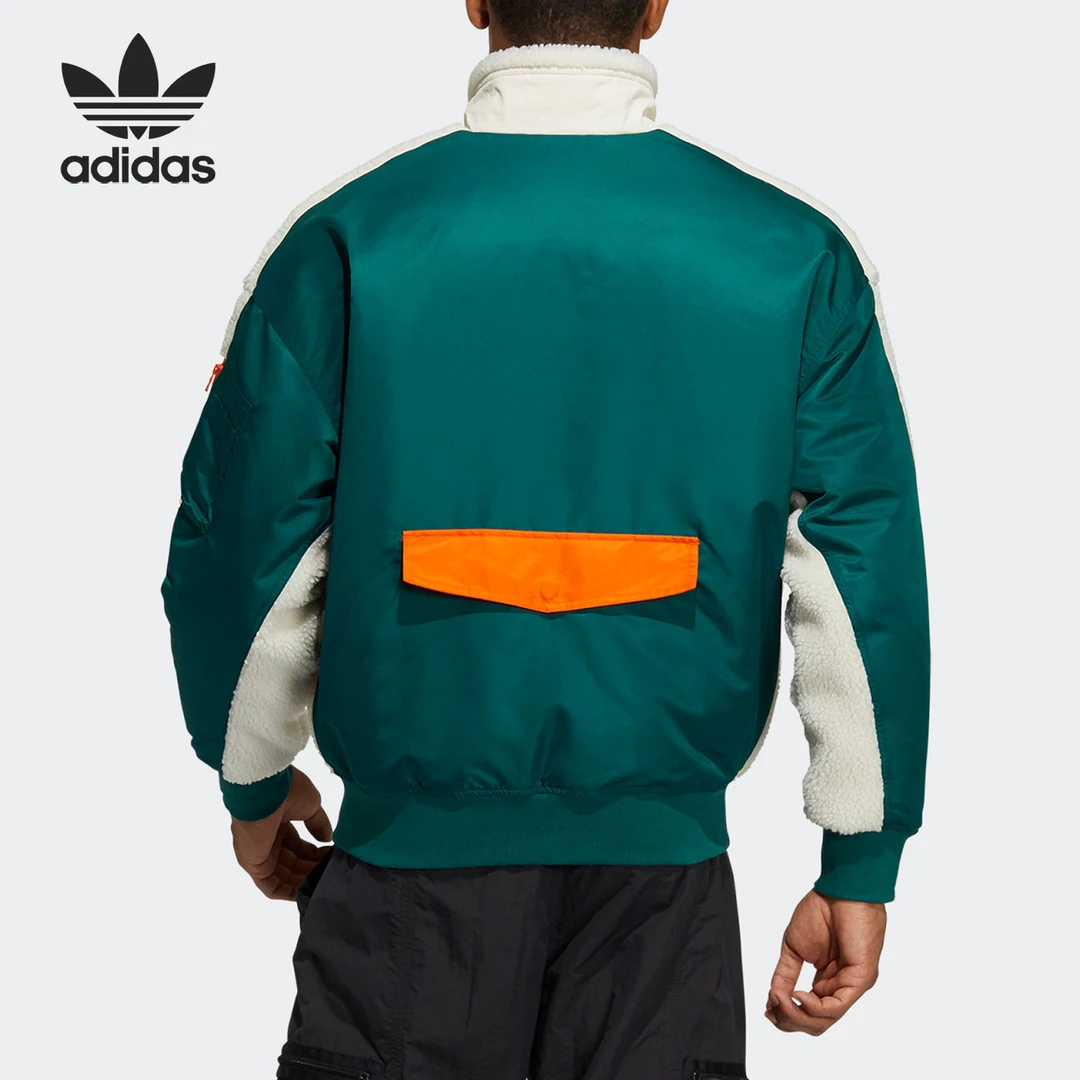 Adidas/阿迪达斯正品三叶草男子时尚潮流休闲保暖外套 HC0373轻便