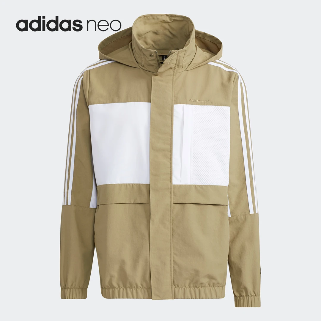 Adidas/阿迪达斯正品 NEO 新款运动休闲男子连帽拉链外套 H55263