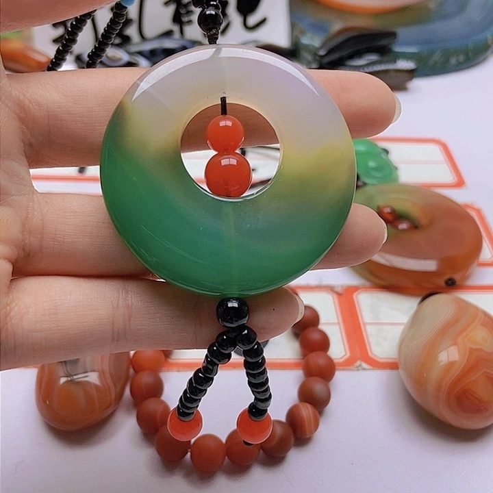【闪购商品】玛瑙/玉髓珠宝半成品未镶嵌心**成