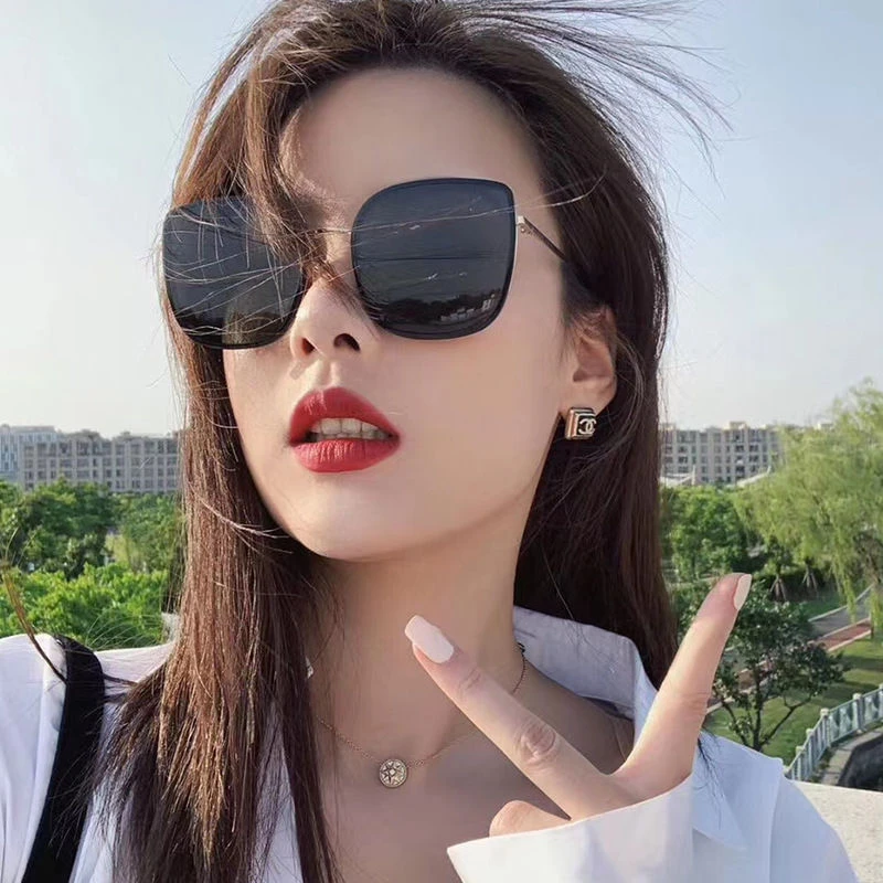 墨镜女高级感大框圆脸显脸小女驾驶专用偏光镜防紫外线太阳眼镜女