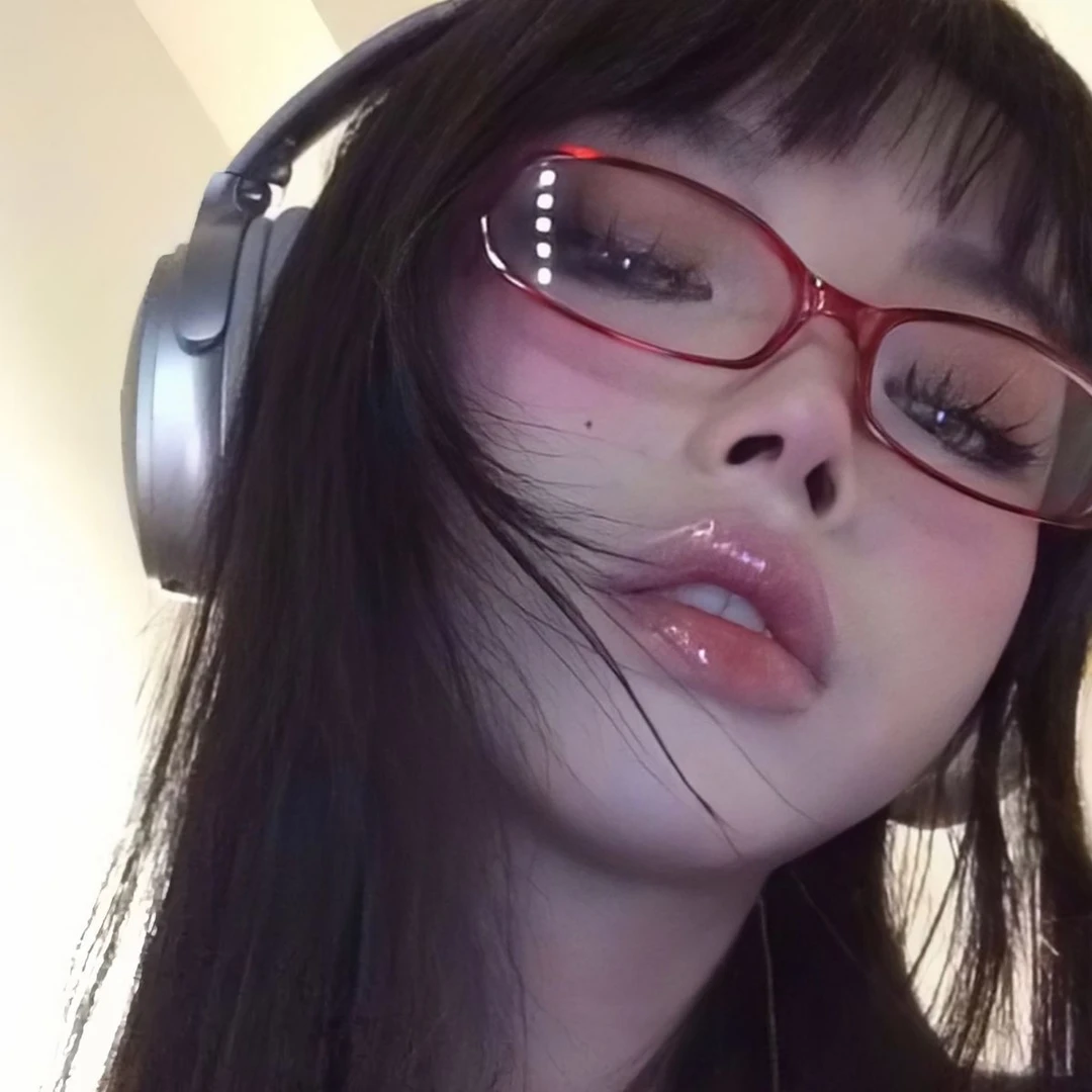 透明复古红色小框椭圆眼镜架素颜平光镜凹造型女Y2K近视眼镜小脸