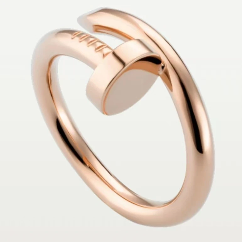 99新 Cartier/卡地亚 Juste unClou系列 18K金宽版无钻 钉子戒指