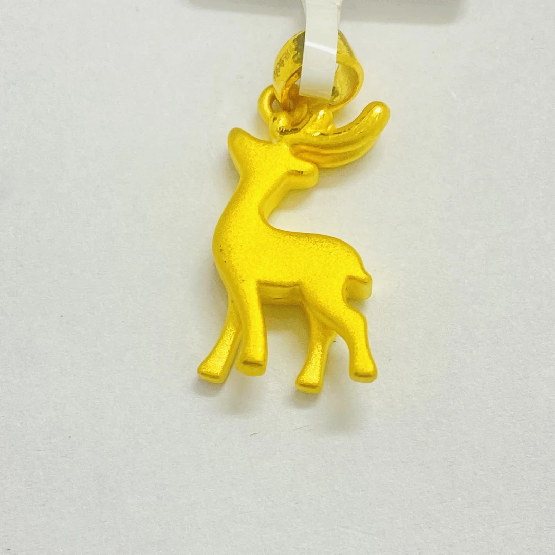 【旺旺专享】足金吊坠 小鹿 1.54