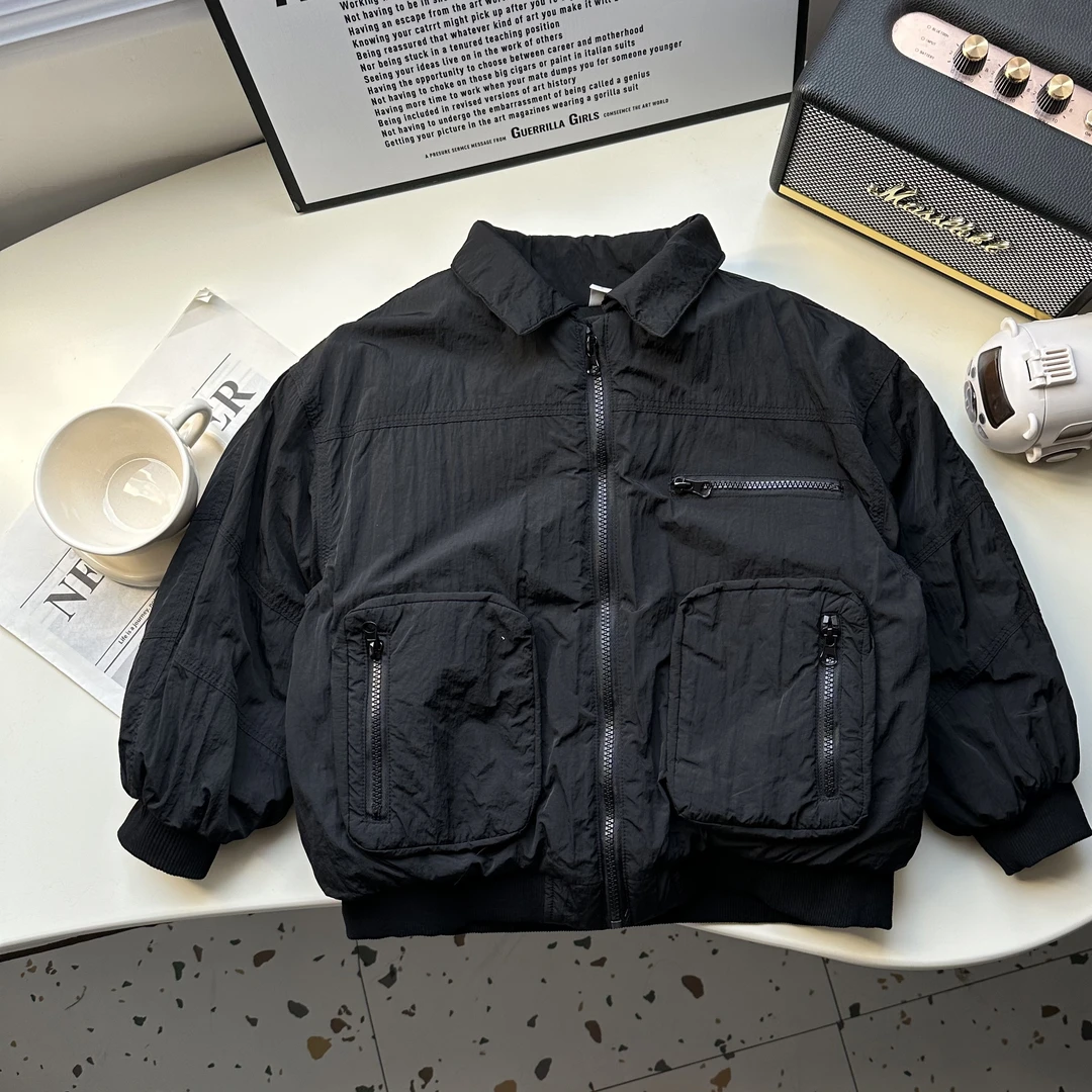 【朱鑫宇专属】男童棉服2024年新款立体拉链口袋棉衣BMD3699