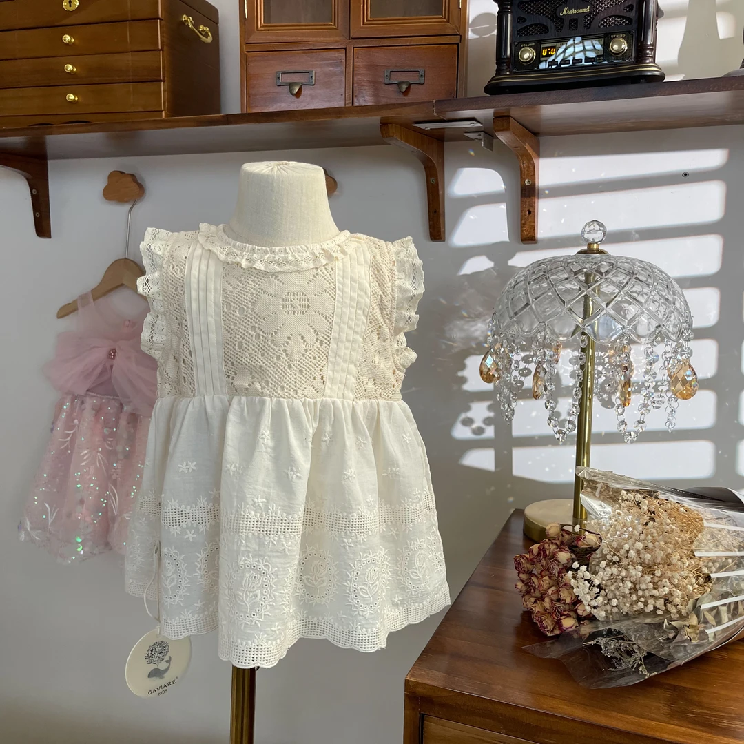 【燕麦巧巧】X24218CS重工刺绣娃娃衫鱼子酱品牌童装