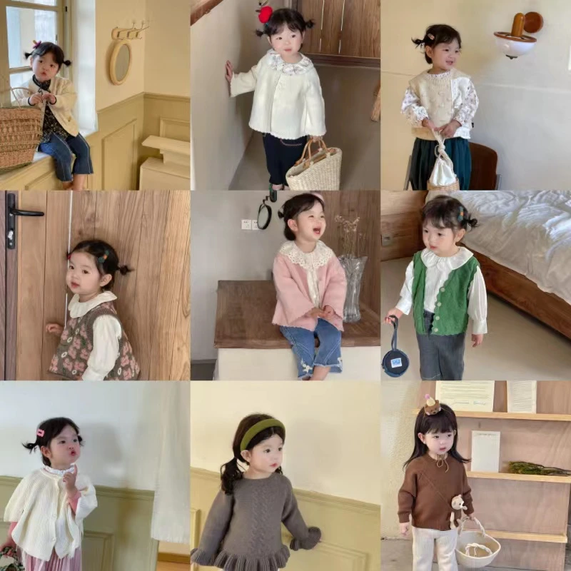 【鱼子酱】A组全系列女宝各种款式毛衣女童上衣