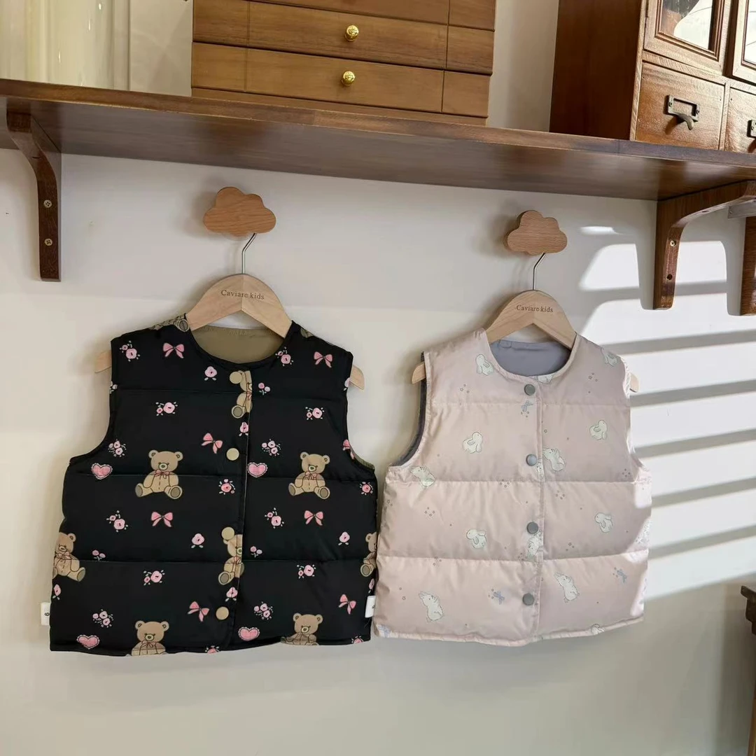 【羽绒马甲】三防D24148MJ（90白鸭绒）鱼子酱品牌童装