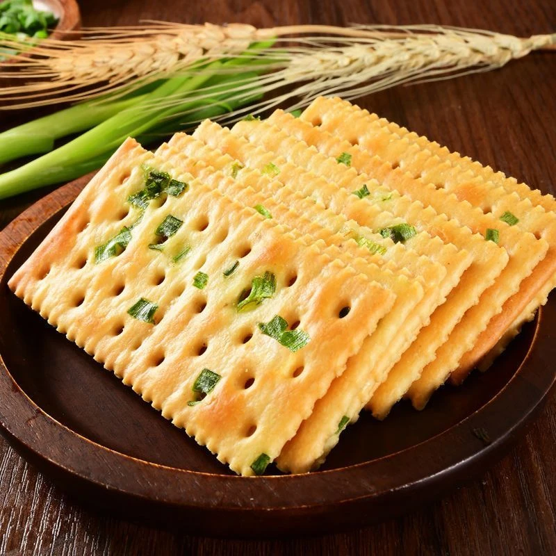 整箱酥脆香葱梳打饼干无添加蔗糖薄脆咸味苏打代餐饱腹零食点心