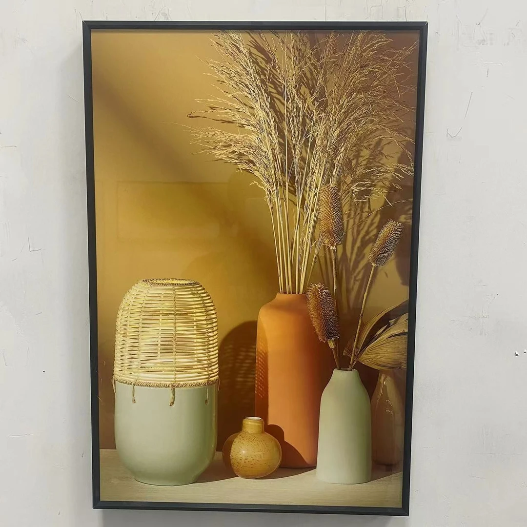 装饰画现代高档治愈系简约沙发背景墙壁画单幅艺术瓶子4060