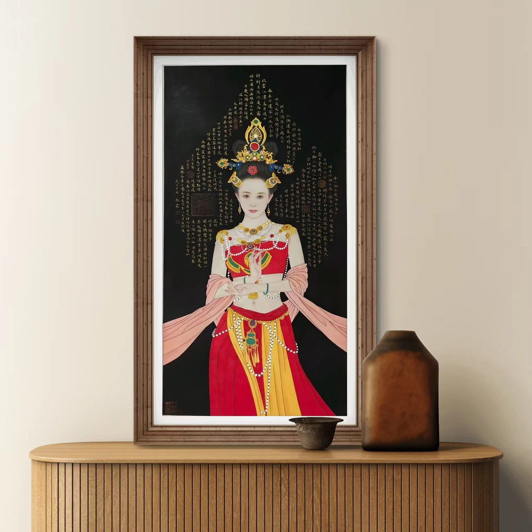 郭霖老师作品《仕女图》托底无框