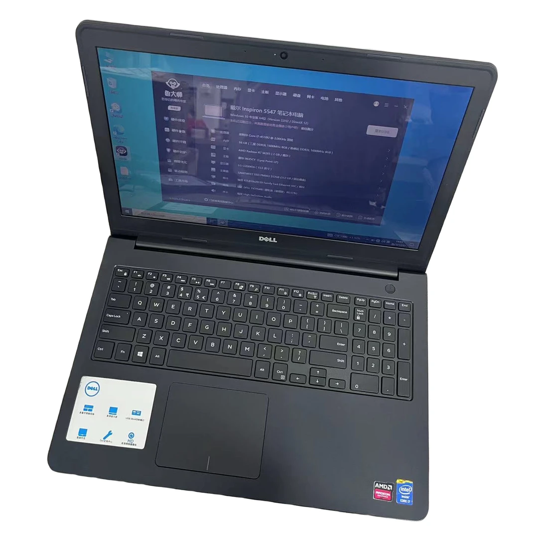 90新 Dell/戴尔 戴尔i7大屏16g+512g固态硬盘2g独显