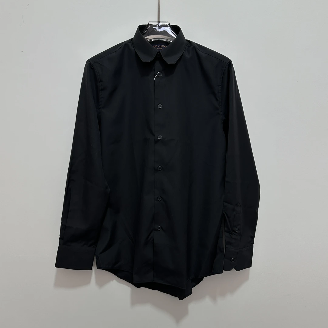 全新未使用 LouisVuitton/路易威登 黑色长袖衬衫 员工衬衫128852