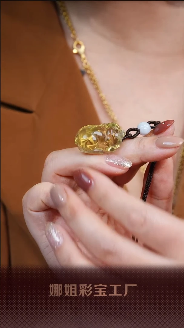 【闪购商品】黄晶项链未镶嵌039