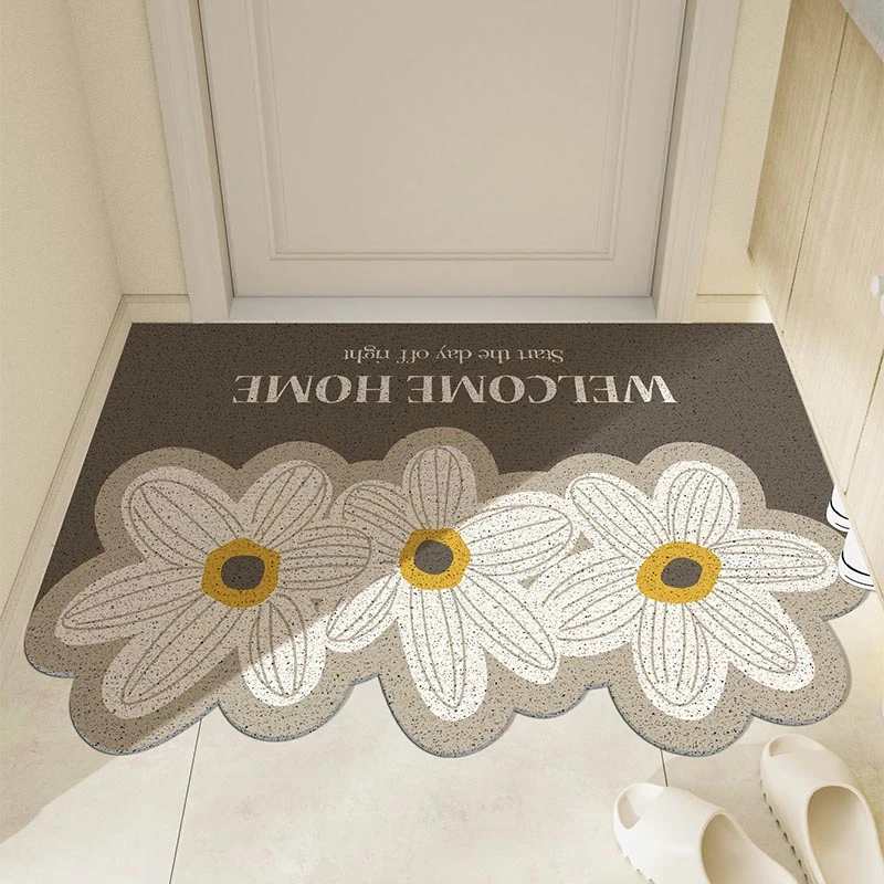 浪漫苍兰进门地垫入户门防滑耐磨脚垫丝圈玄关大门口蹭土垫子新款