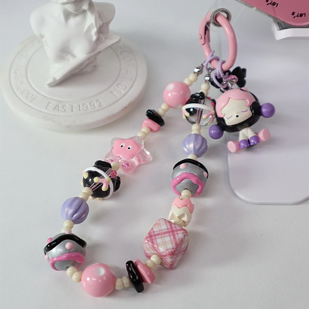 手机链原创正版坐姿萌粒sp狂想者包包挂件diy串珠手工