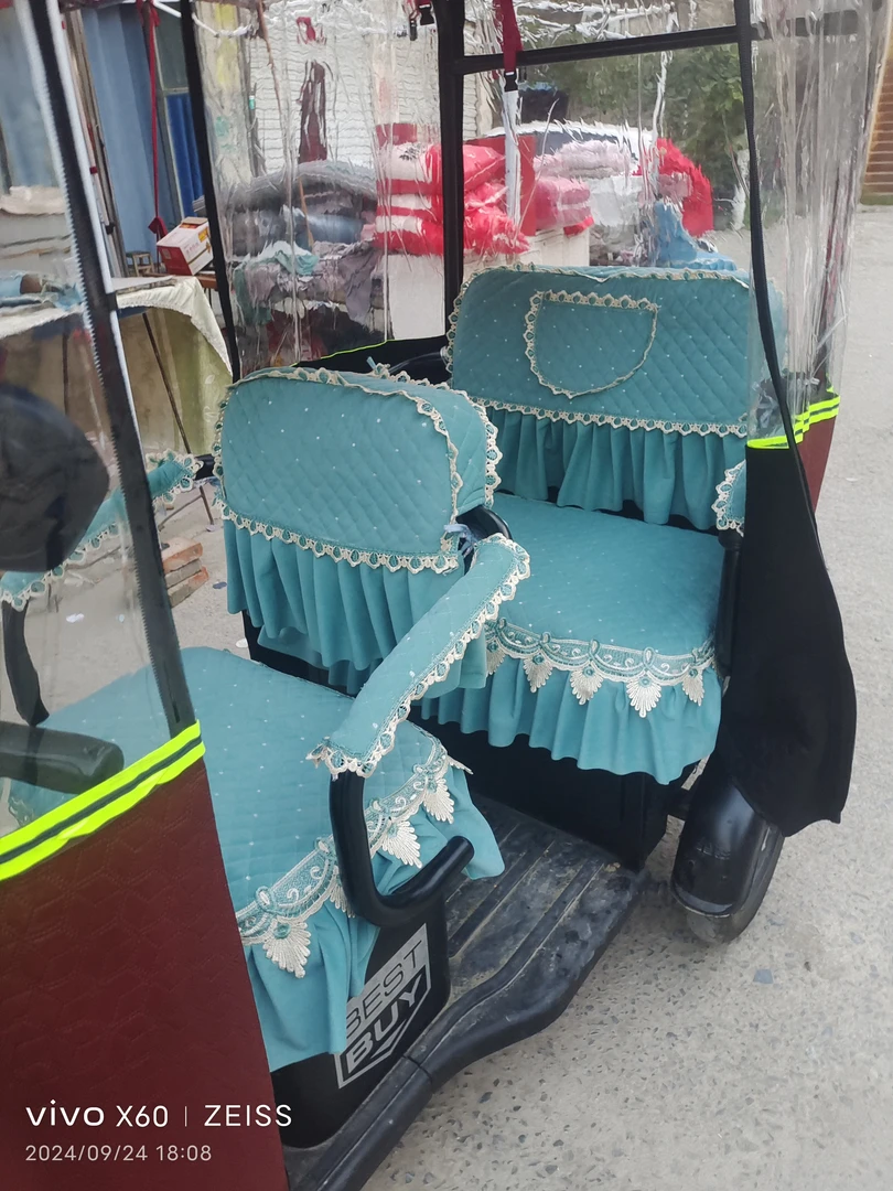 三轮车座套加棉加厚四季通用休闲坐垫套罩高档简约防滑纯色欧式