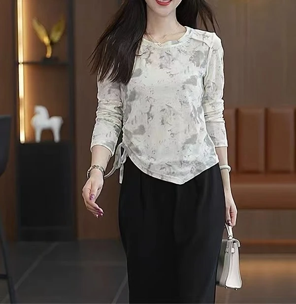 秋季时尚百搭女士打底衫24B02款