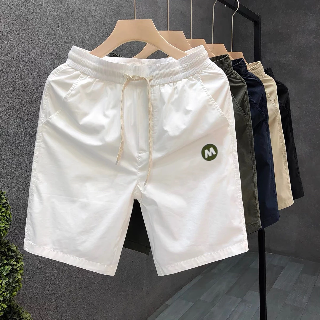 2025夏季薄款男士简约休闲沙滩裤运动潮流短裤轻薄时尚宽松五分裤