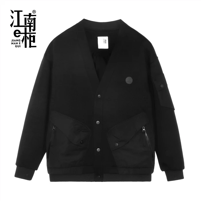 江南e柜男士舒适秋冬季重磅休闲潮流百搭新款外套418114049