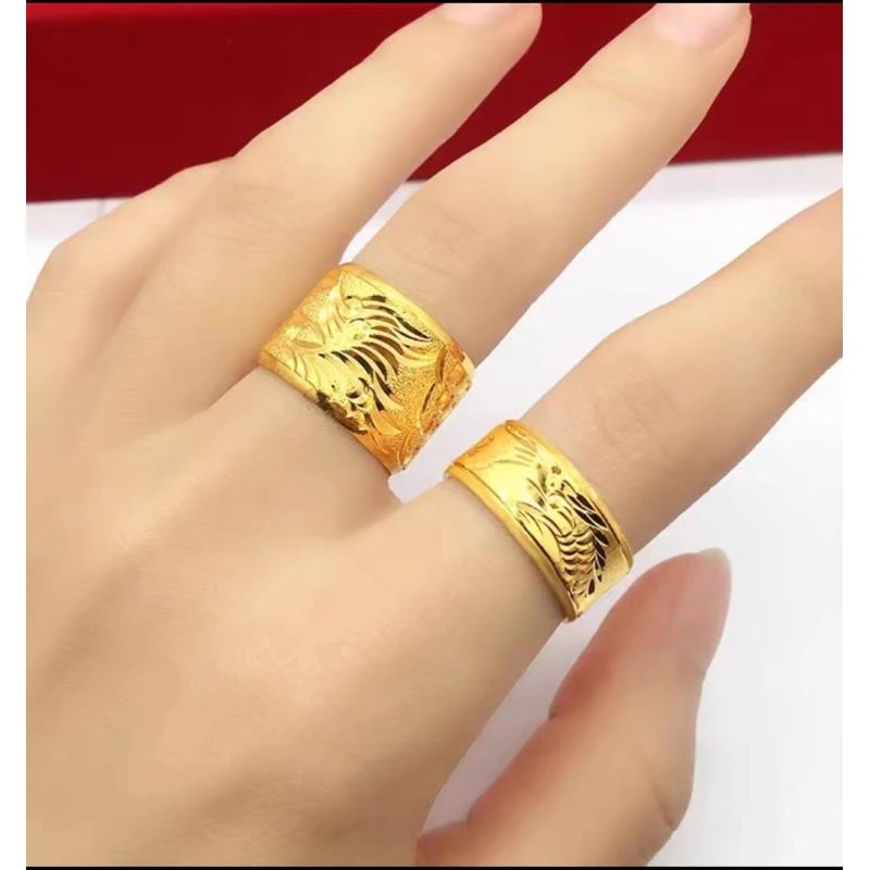 合金戒指 龙凤戒指-情侣银戒婚庆戒指闭口对戒送男女朋友指环时尚