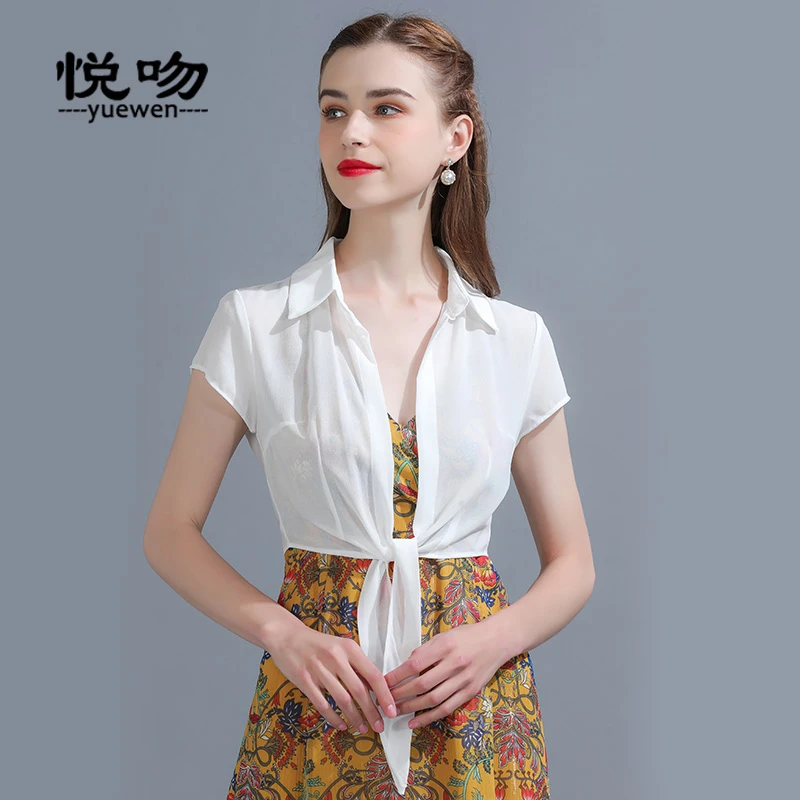 雪纺衬衣外搭短款披肩夏季配裙子2025新款小披肩百搭短外套小坎肩