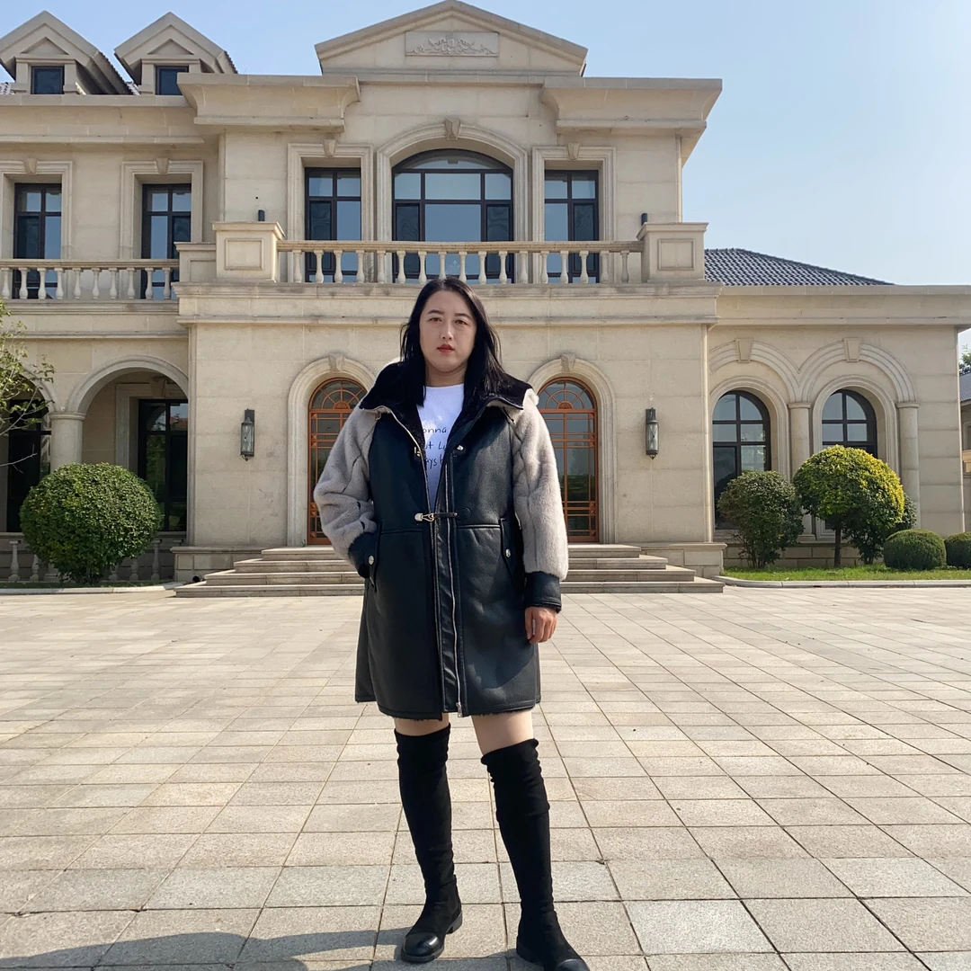 【冬 季 必 备】过冬神器时尚洋气欧貂绒皮毛一体设计师款外套