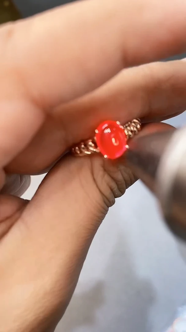 【闪购商品】红宝石戒指银S925镶嵌354