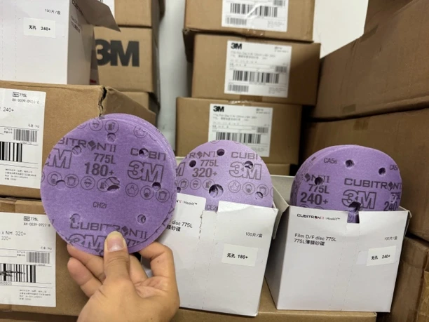 进口断码5寸紫色砂纸打磨砂纸抛光磨砂纸打磨180号240号320号