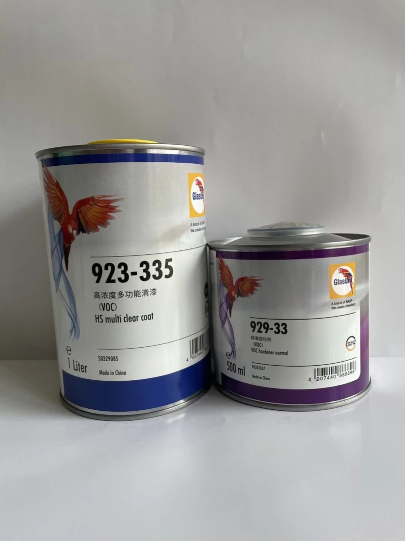 鹦鹉335清漆1升+0.5升套装高浓度汽车漆固化剂套装亮油鹦鹉清漆