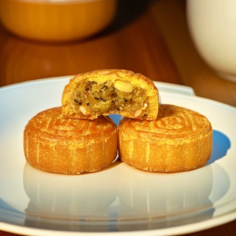杂粮【木糖醇】神池胡麻油五仁月饼吃了停不下来好吃停不下来
