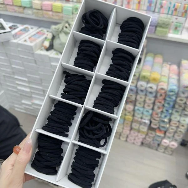 H107（满9.8包邮）老王推荐黑色20根黑色发圈