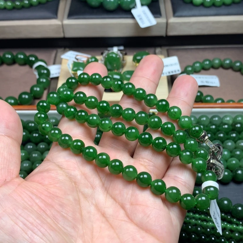 【闪购商品】和田玉(碧玉)颈饰未镶嵌卡8