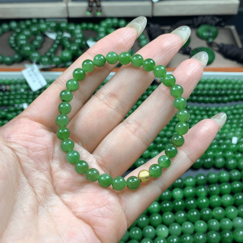 【闪购商品】和田玉（碧玉）手链未镶嵌6