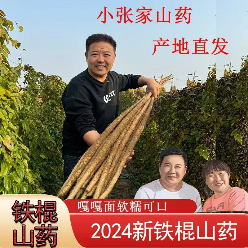 河北正宗铁棍山药软糯面4.8-5斤/箱 70-90厘米产地直发