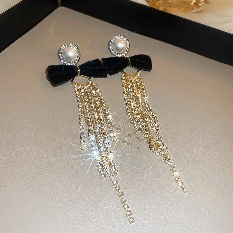 铜合金耳饰 四季款高级轻奢流苏