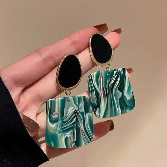 铜合金耳饰 欧美夸张清新森系优雅耳饰