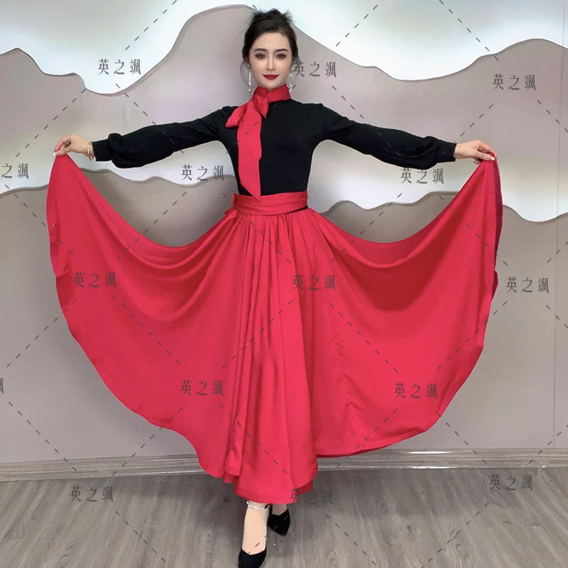 【英之飒】2135-1点帕斯古典舞蹈大摆裙(裙长83-92cm 裙摆720度）