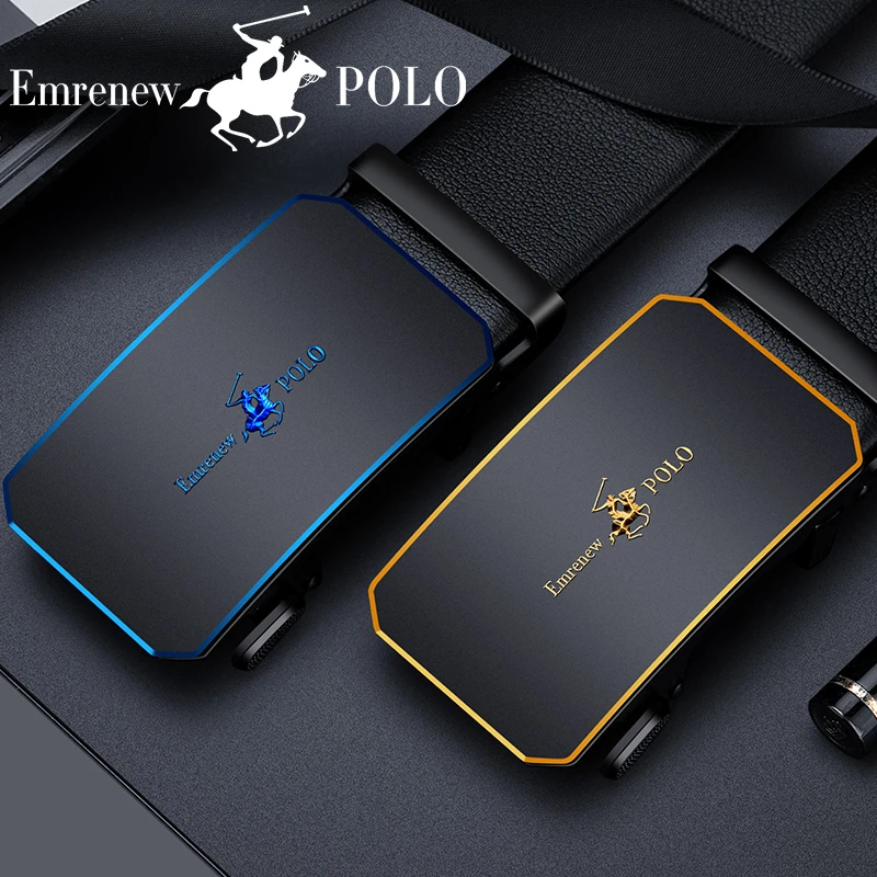 男士内穿自动扣腰带耐磨合金设计时尚百搭男款高档真皮潮流皮带