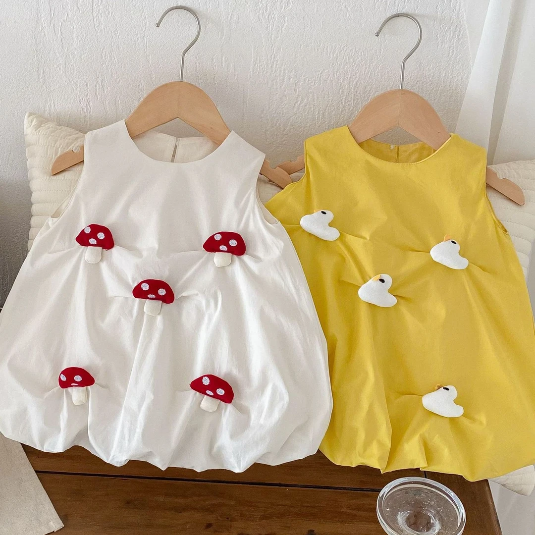 女童可爱背心裙0-5岁夏季童装女宝宝超萌连衣裙儿童裙子洋气薄款