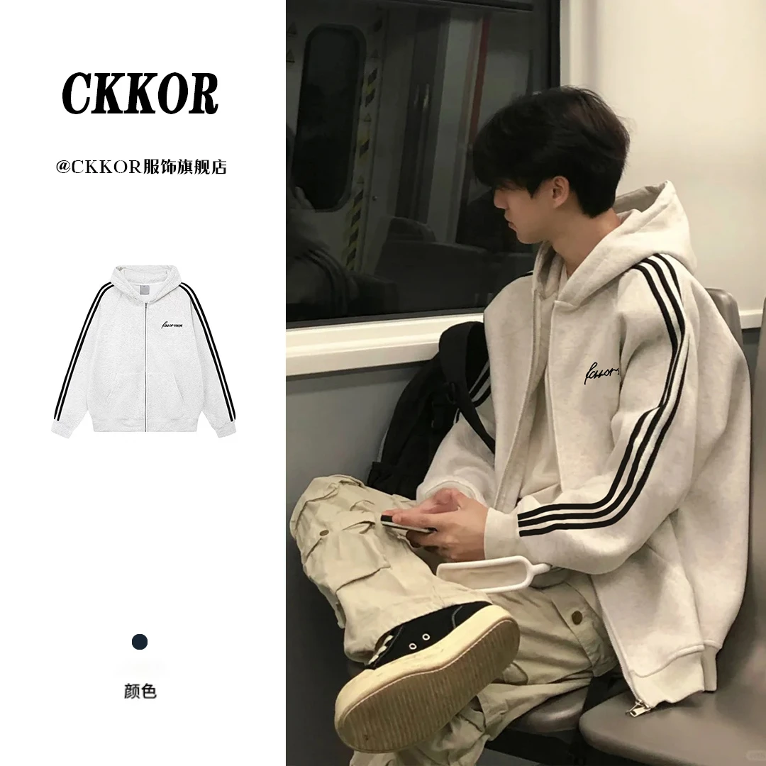 CKKOR春秋新款棉服男女小众ins潮牌加绒加厚防寒保暖休闲宽松外套