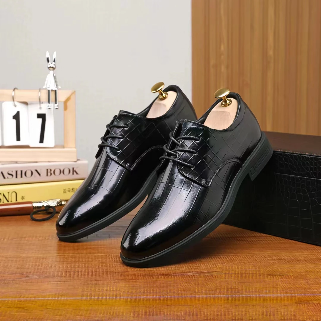 【碳足迹】头层牛皮皮鞋英伦风百搭正装商务休闲皮鞋-H50035/35C