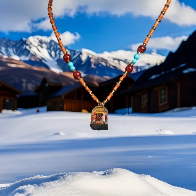 钛钢吊坠 扎基拉姆节节高手工编织复古项链吊坠