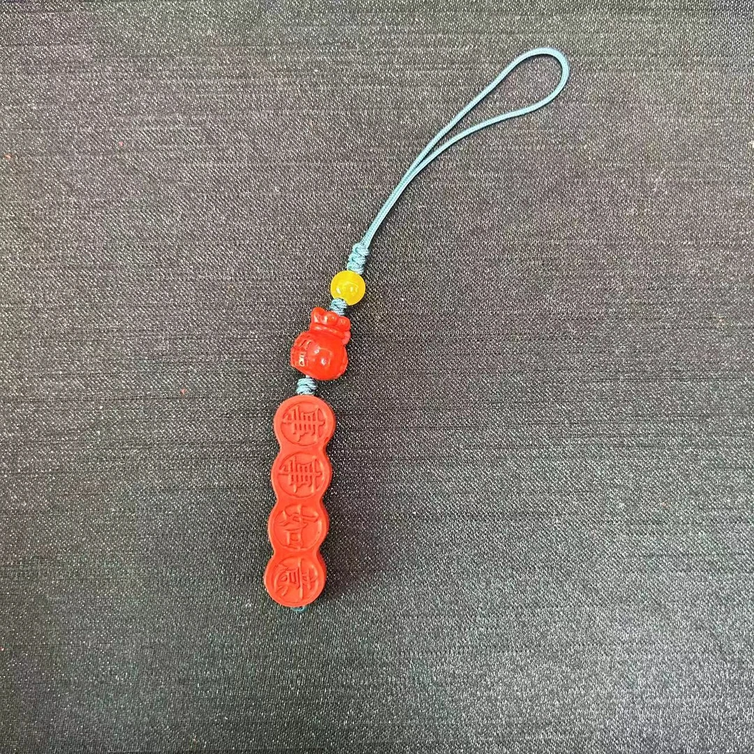 含辰砂工艺品朱砂福袋挂绳（多样性发一件）