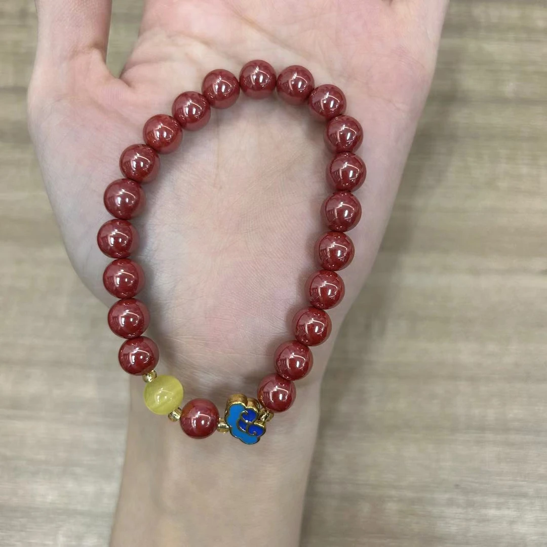 含辰砂工艺品帝王砂手串8m(多样性发一件）