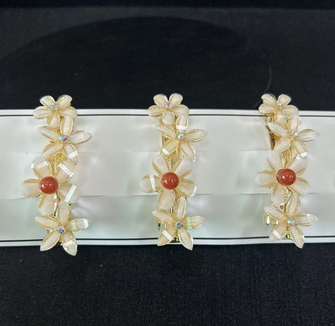 南红花朵发夹（多样性发一件）